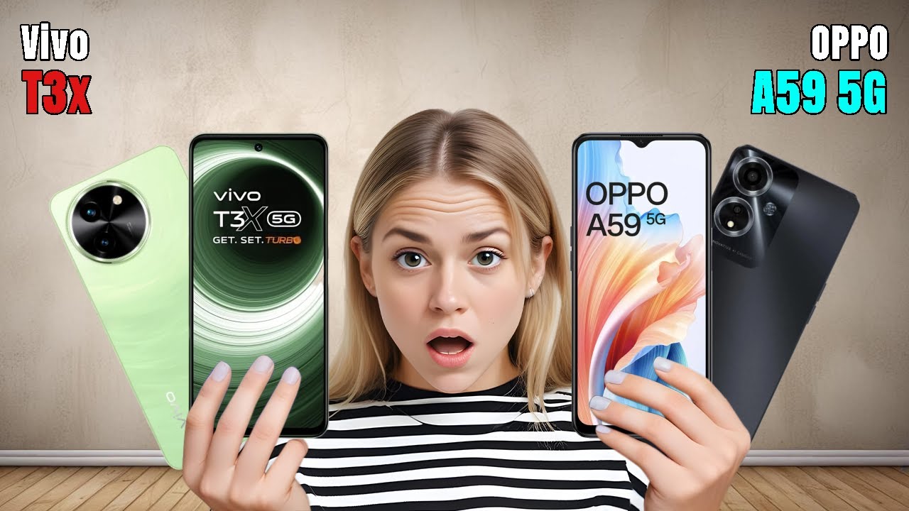 Vivo T3x Vs OPPO A59 || OPPO A59 Vs Vivo T3x || Full Comparison ? Which one is Best?