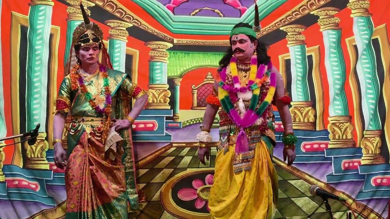 పోలేపల్లి వెంకటన్న సి దొండ రాజు పాత్రలో భక్త సిరియాల వీధి నాటకం 