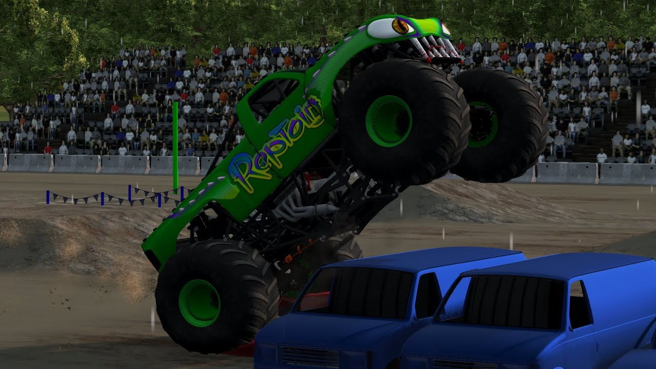 BeamNG.drive Monster Jam: Mud Madness 3 (8 Truck Freestyle Event)