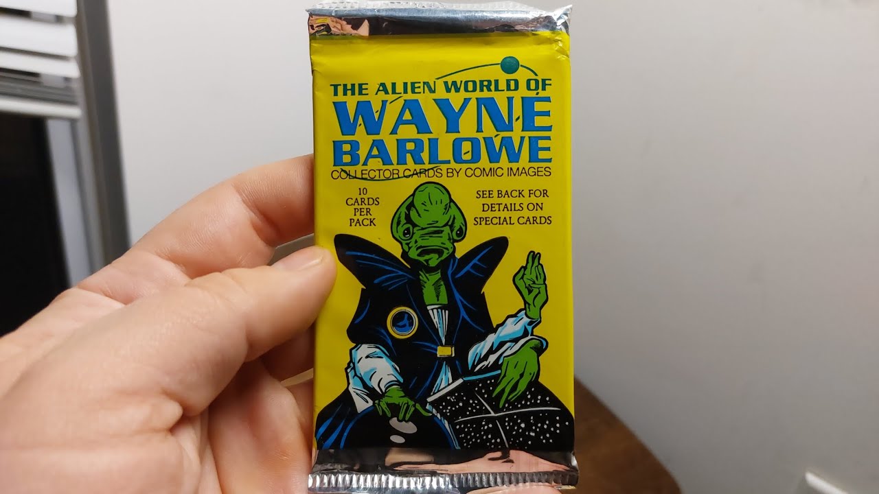 The Alien World of Wayne Barlowe trading card pack opening