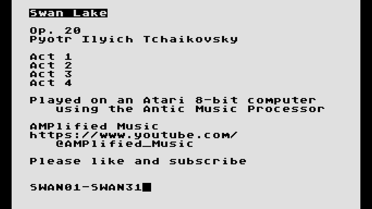 Swan Lake – Pyotr Ilyich Tchaikovsky