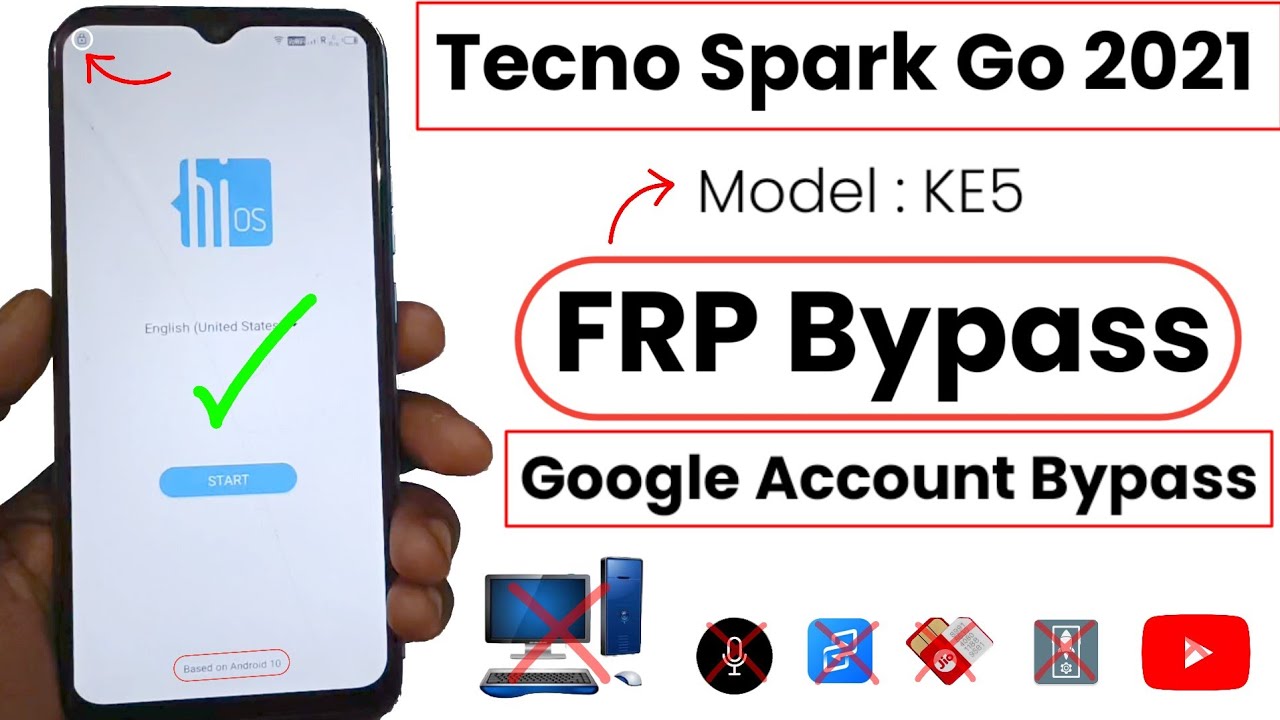 Tecno Spark Go 2021 FRP Bypass Android 10, 11 | Tecno KE5 FRP Bypass YouTube Update | Tecno KE5 FRP