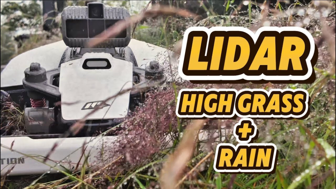 Luba Mini LiDAR trotsar ösregnet – Testar att klippa högt gräs