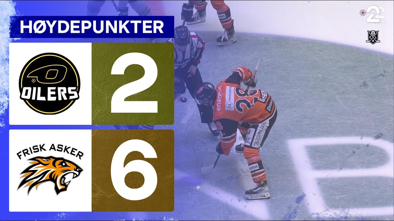 Stavanger Oilers 2 - 6 Frisk Asker - H&oslash;ydepunkter