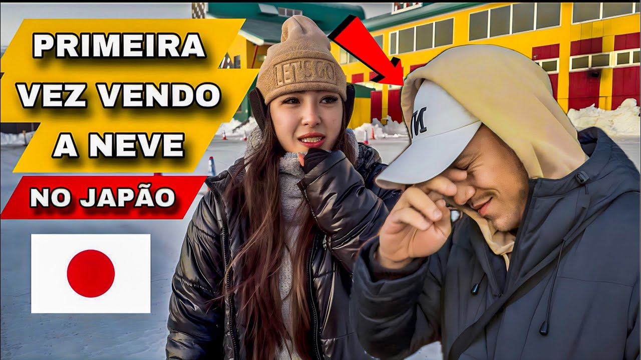 NOSSA REAÇÃO VENDO A NEVE PELA PRIMEIRA VEZ NO JAPÃO !