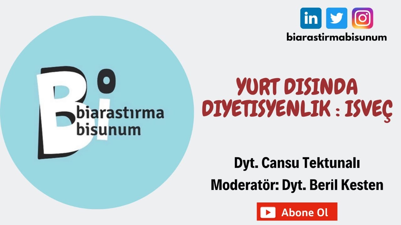Yurt Dışında Diyetisyenlik: İsveç