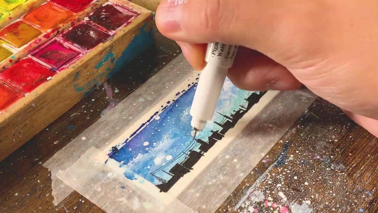今日も、絵を描く。メイキング。