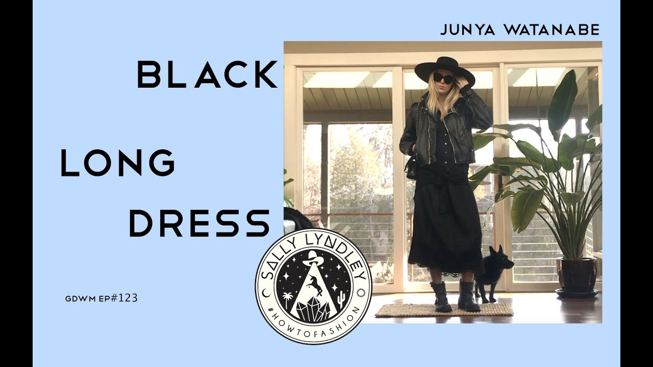 How To Style a Junya Watanabe Black Silk Cardigan Dress