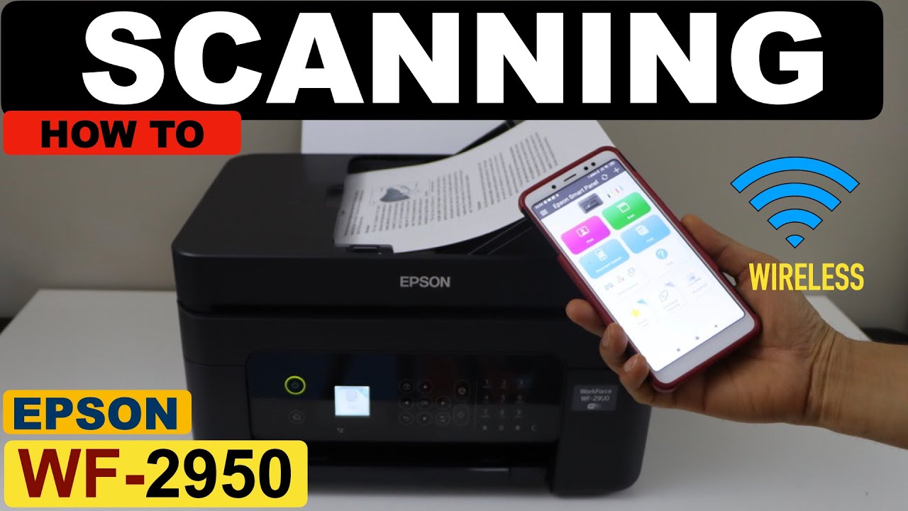 Epson WorkForce WF-2950 Сканирование!