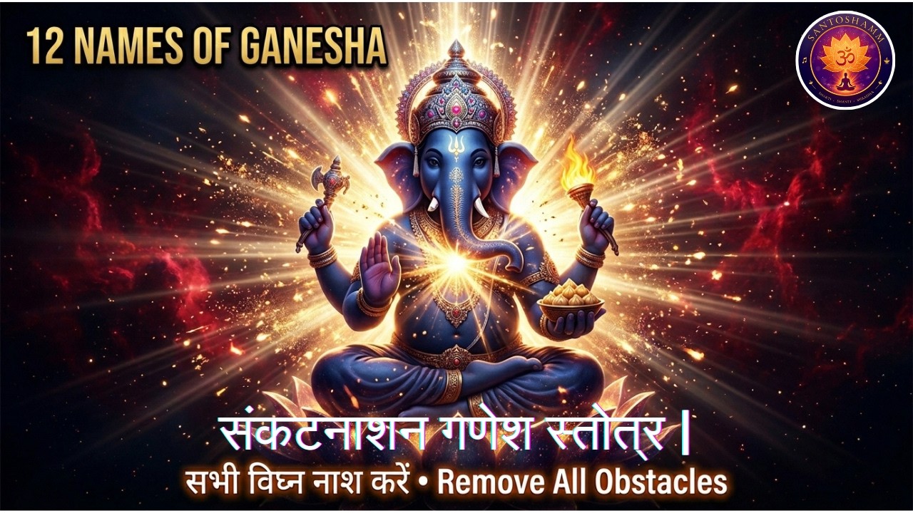 संकटनाशन गणेश स्तोत्र | गणेश जी के 12 पवित्र नाम जो हर संकट मिटा दें | Sankat Nashan Ganesh Stotra
