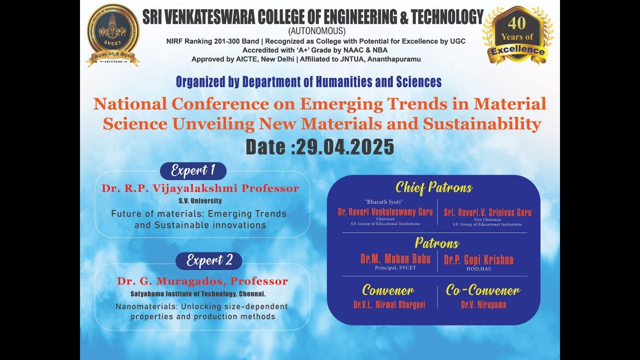 National conference on ETMS-2025 in Hybrid Mode