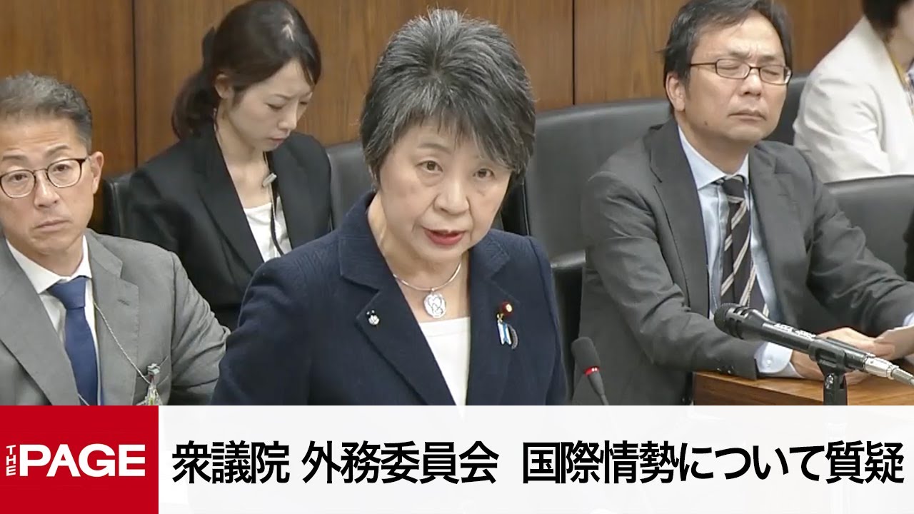 【国会中継】衆議院 外務委員会　国際情勢について質疑（2024年5月31日）