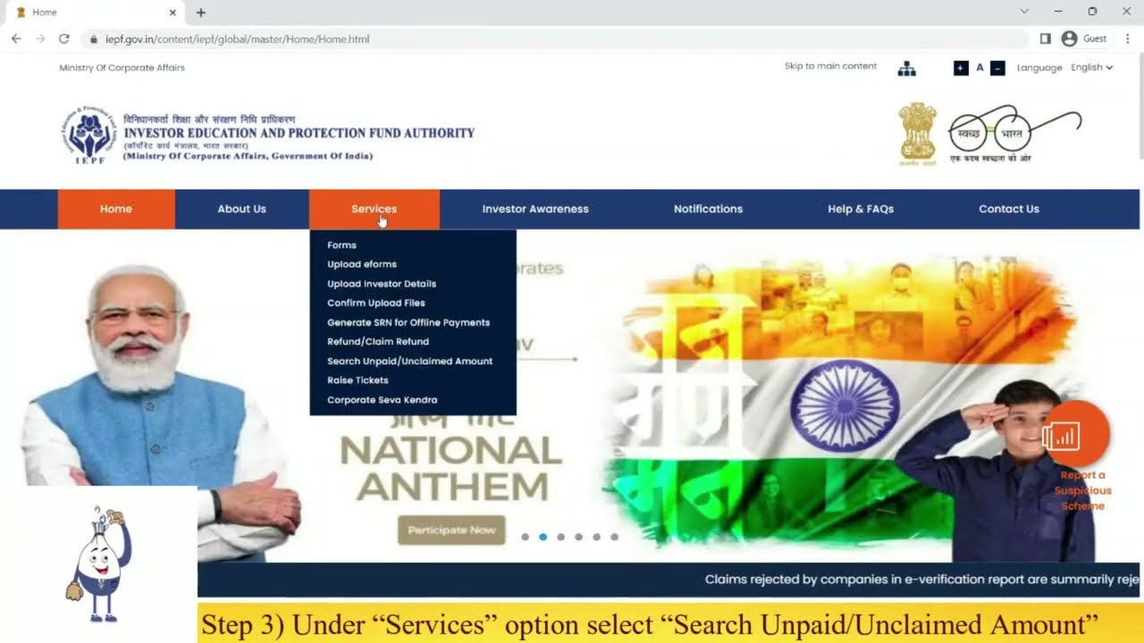 Learn How to Search Unclaimed Shares in 2 Minutes from IEPFA Portal || #unclaimedfunds