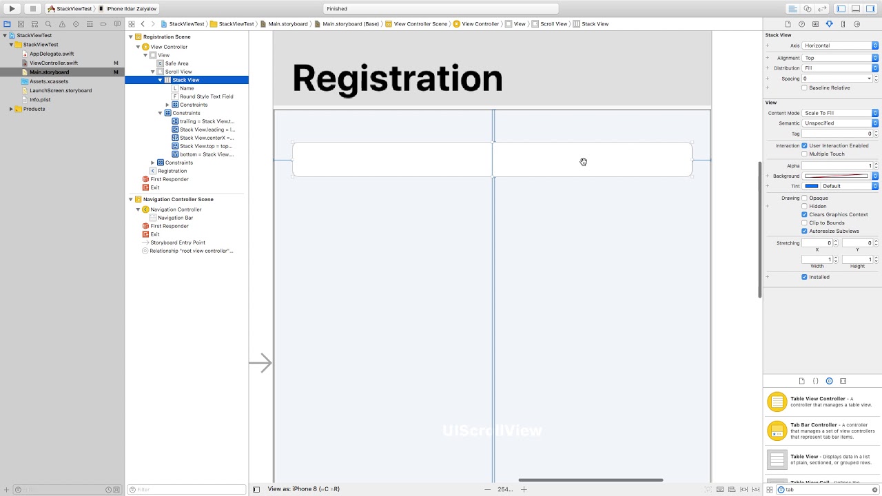 Swift UIStackView