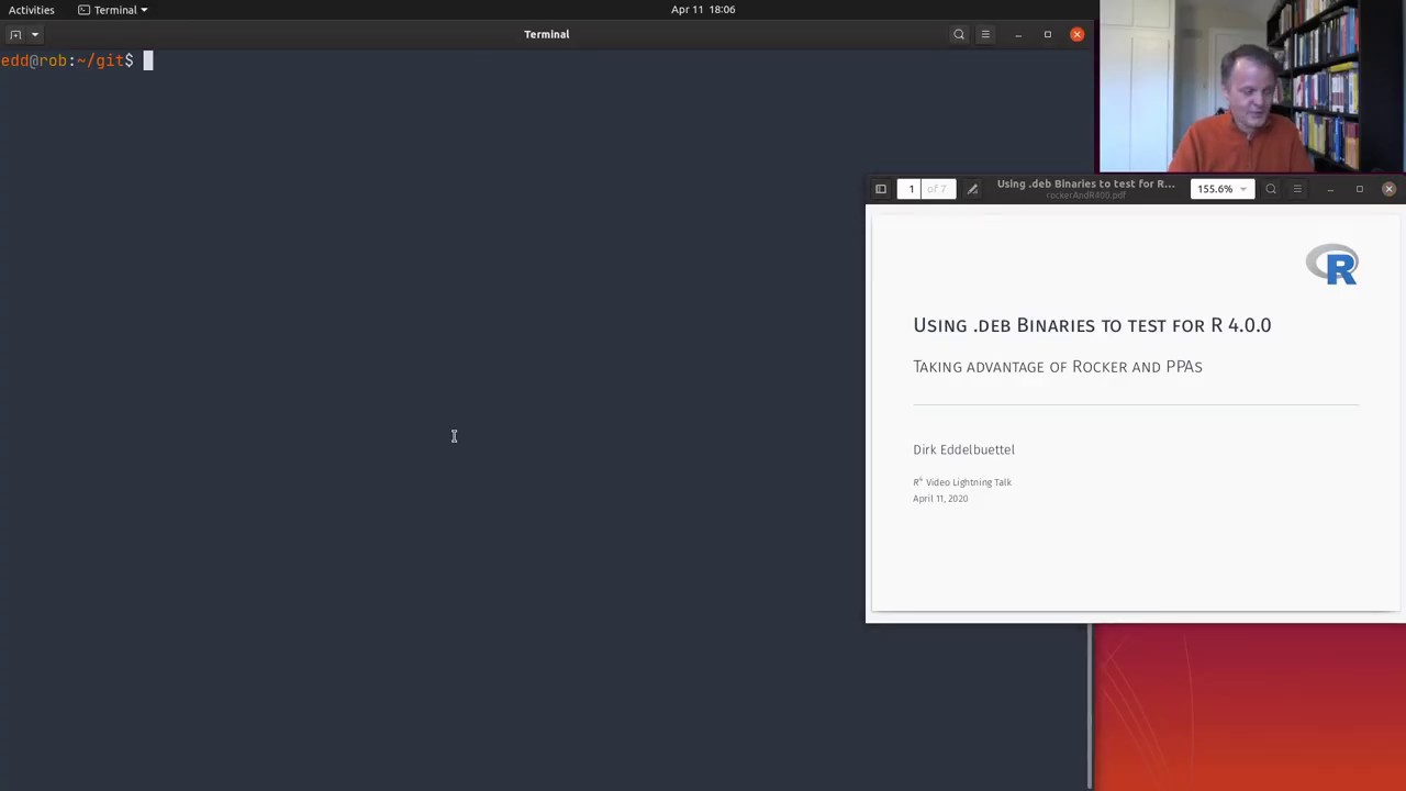 R^4 Video #2: Using .deb Binaries to test R 4.0.0