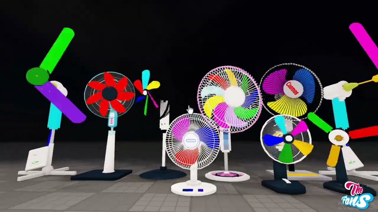 Wobbly Fan Broken Blade Rainbow Color Experiment | Roblox