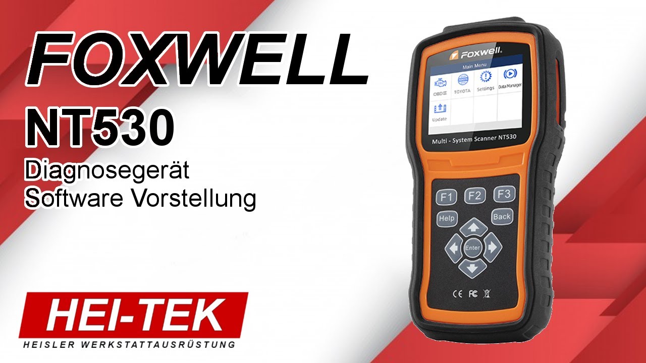 Foxwell NT530 Diagnosegerät Software Vorstellung