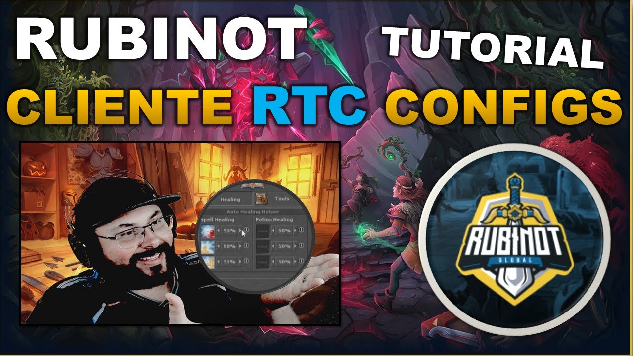 RUBINOT - TUTORIAL CLIENTE RTC | CONFIGURAÇÕES E DUVIDAS