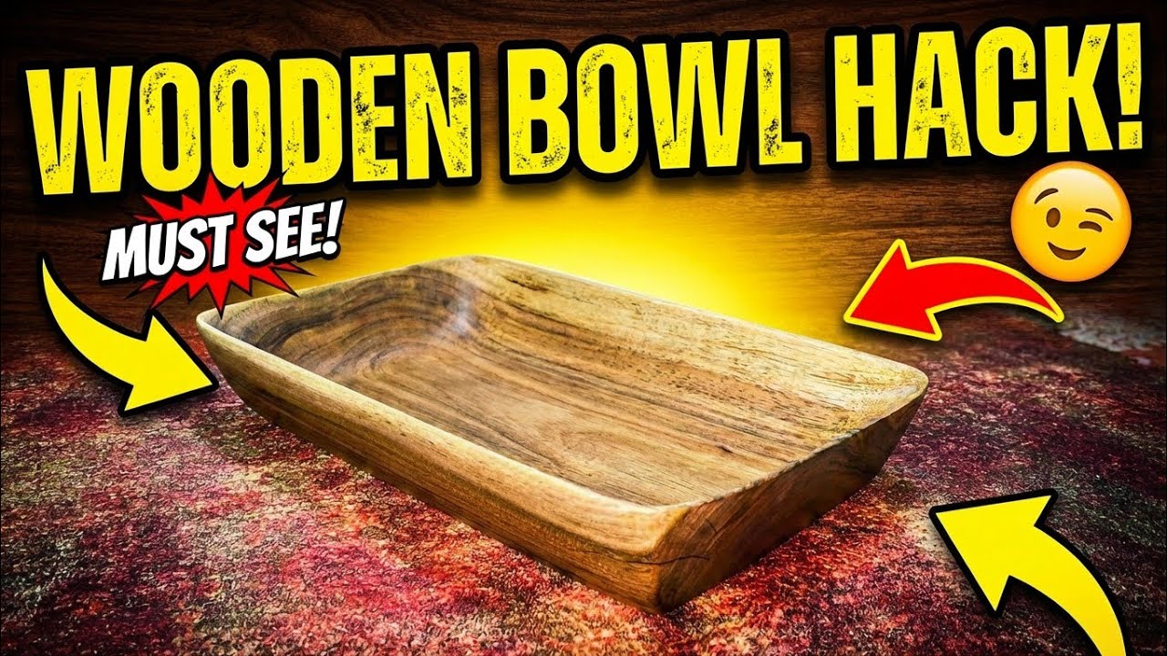 I Turned a Piece of Wood Into a Rustic Fruit Bowl (Full Process)