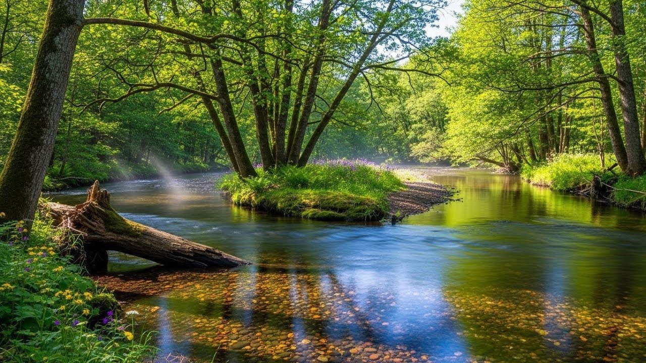 River Ambience 🌿 Flowing Water Sounds for Meditation and Deep Sleep Calm #1949