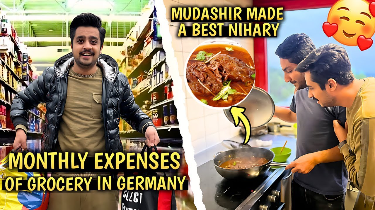 Mudashir the Chef 😍| Monthly Grocery expenses of a student in Germany.