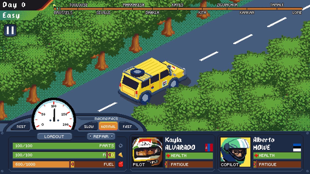 Let's Play Desert Race Adventures. Roguelike Racing Management Indie Game.