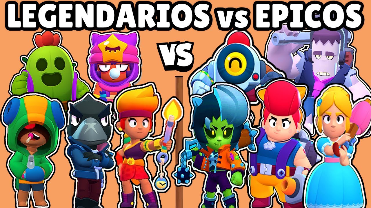 LEGENDARIOS VS EPICOS | CUAL ES MEJOR CALIDAD? | OLIMPIADAS de BRAWL STARS