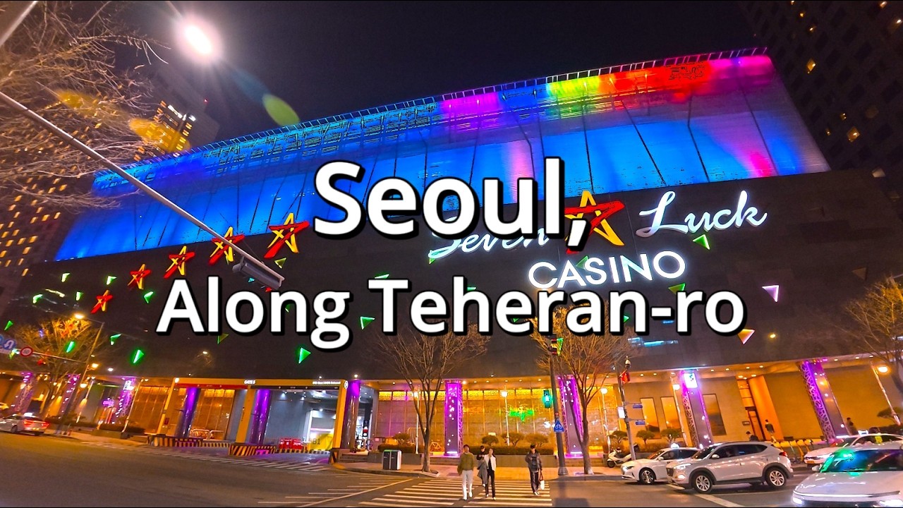 금요일 밤 테헤란로 거리와 골목을 걷는 도보여행 4KㅣASMRㅣNOISEㅣFriday Night Stroll down Teheran-ro & Its Hidden Alleys