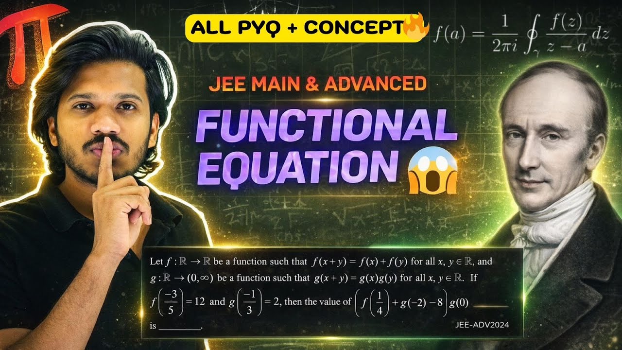 Functional Equation Masterclass 🚀 | Every PYQ Solved | JEE 2026 | Md shahnwaz