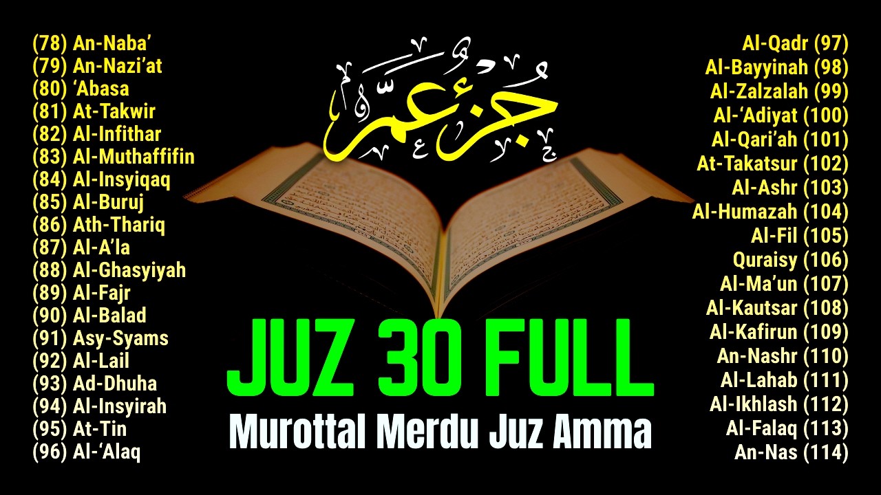 Murotal Al Quran Merdu Juz 30 Full | Beautiful Quran Recitation | Alaa Aqel