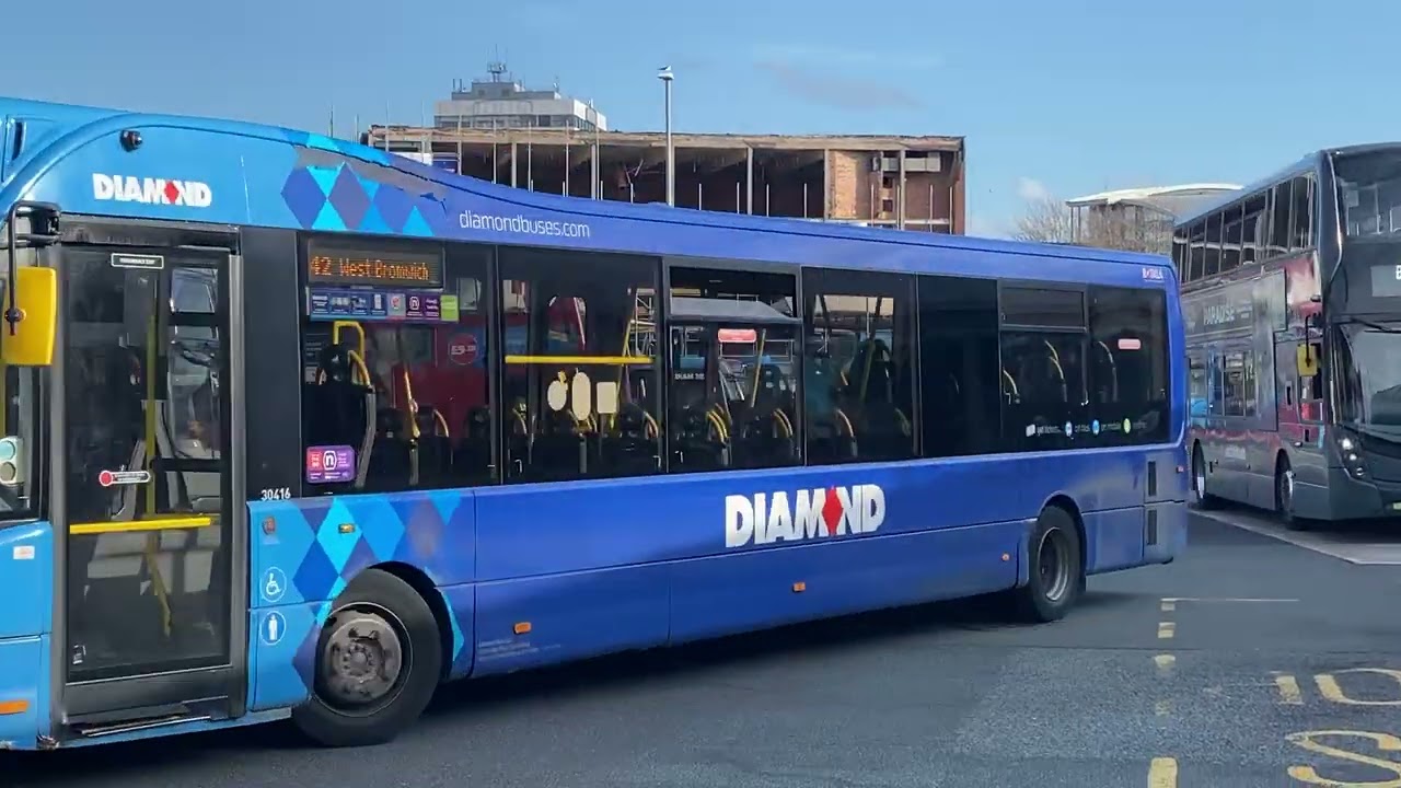 Diamond Optare Versa 30416 Bus Route 42 West Bromwich 