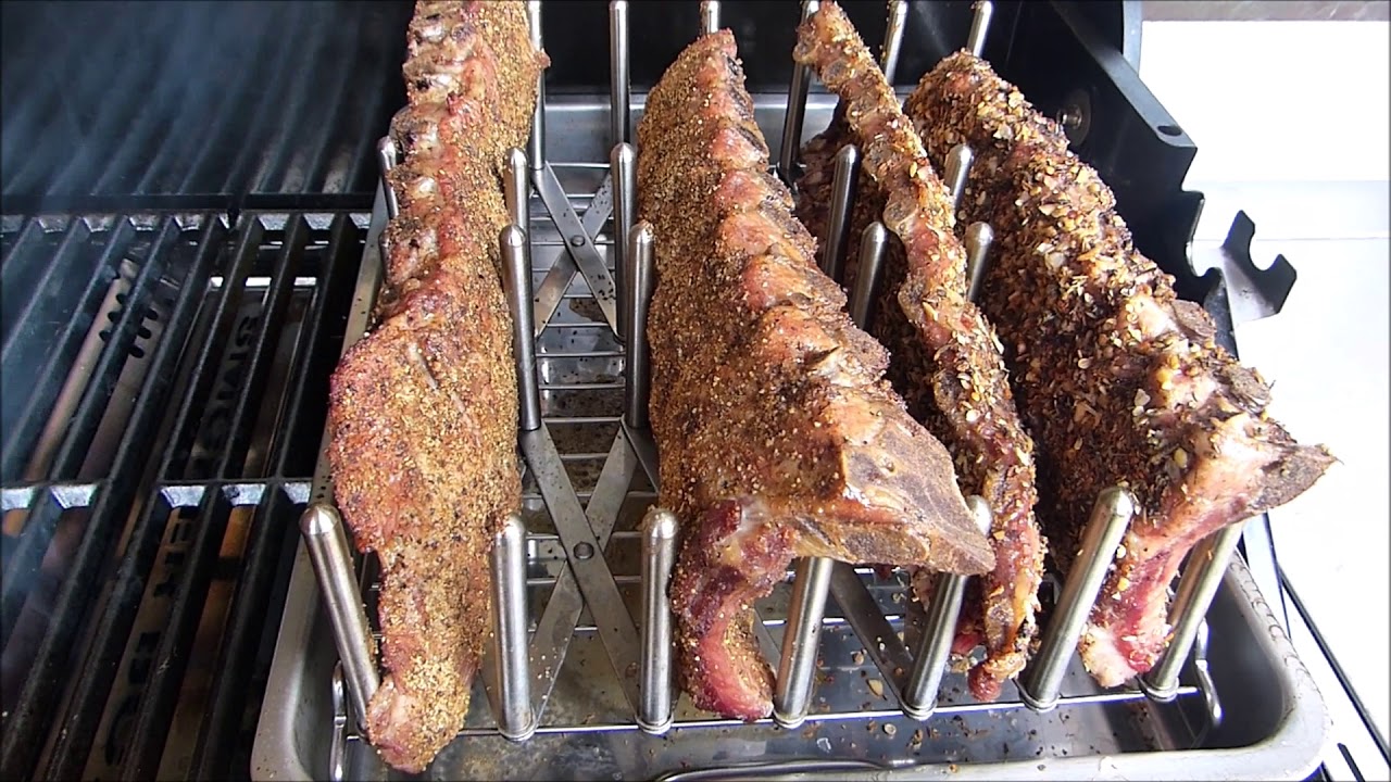 # 59 Spareribs auf dem Gasgrill Burnhard Fred Deluxe