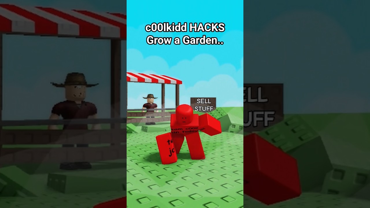 c00lkidd ХАКИ Вырасти сад.. #roblox #growagarden #c00lkidd #троллинг #смешно