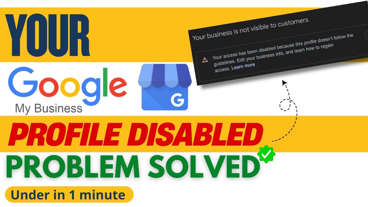 google business profile disabled | how to fix disabled google business profile