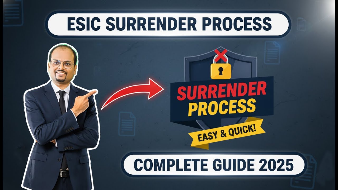 ESIC Surrender Kaise Kare? Step by Step Online Process 2025 | ESIC Registration Cancel Guide