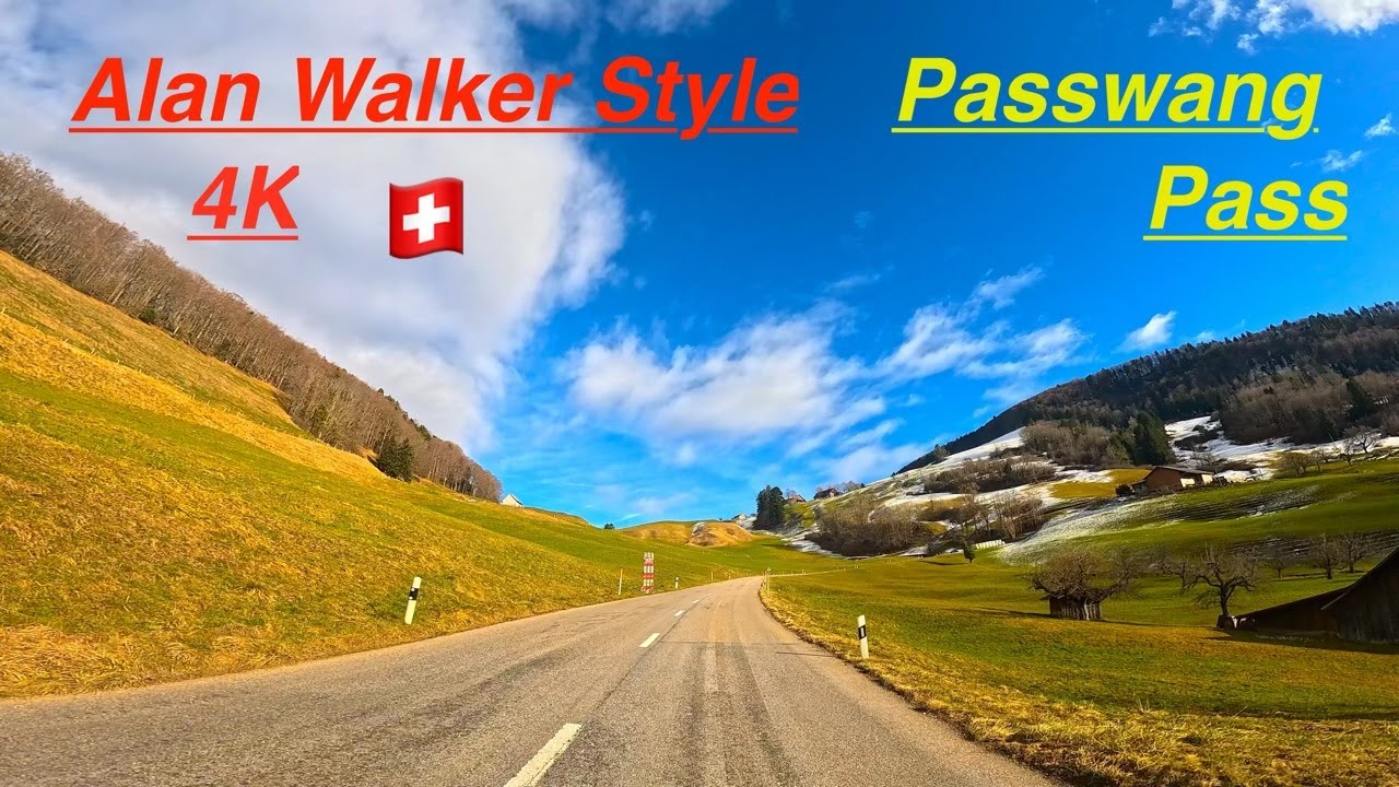 🇨🇭Laufen To Passwang Pass🇨🇭Scenic Drives Switzerland 🇨🇭Alan Walker Style