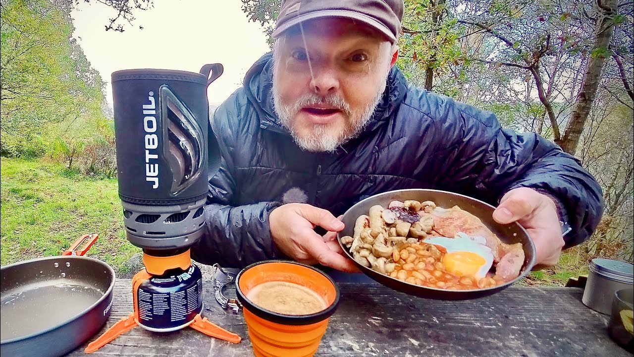 Cooking a Full English Breakfast with a Jetboil Flash Camping Stove