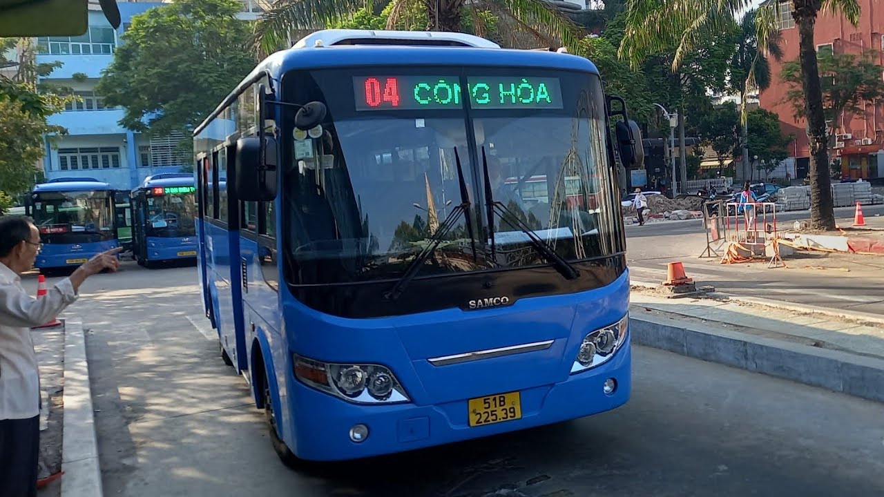 ĐVVT Tạm thời - Review lộ trình lượt đi xe buýt 04 TP.HCM : Bến Thành - Cộng Hòa - BX An Sương 