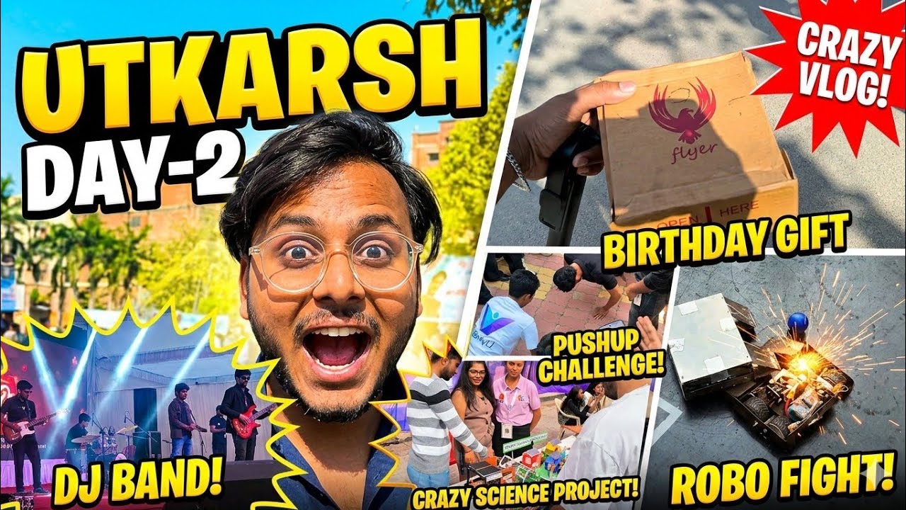 College Fest and Birthday Gift 🎁 || Utkarsh Day 2 || BBD UNIVERSITY 