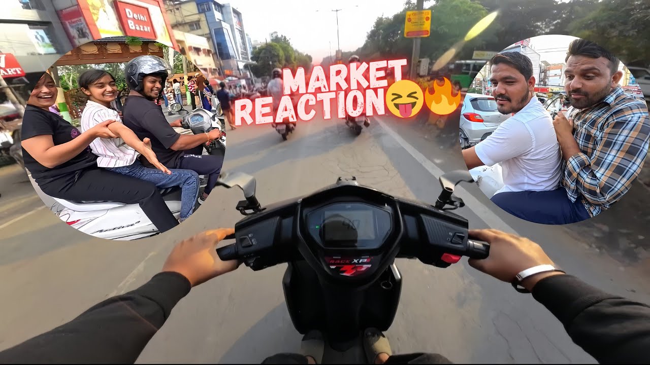 MARKET REACTION 😂| PUBLIC REACTION 👀| DRAG RACE WITH R15| @PRORIDERPRIYANK 