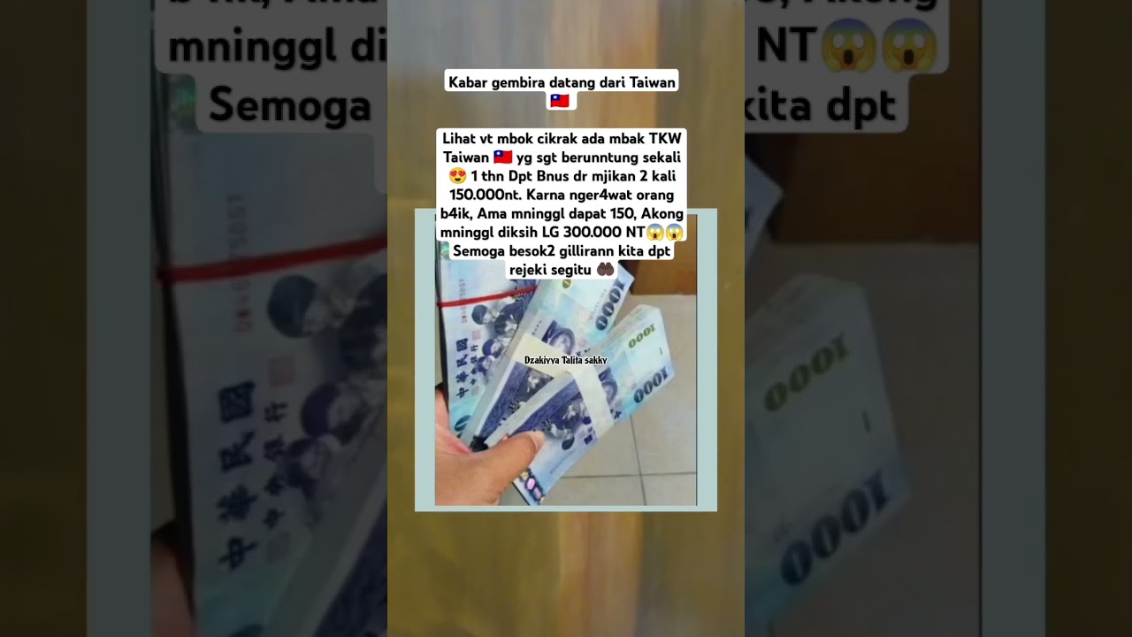 mbak TKW Taiwan 🇹🇼 beruntung bgt dapat warisan 😍 