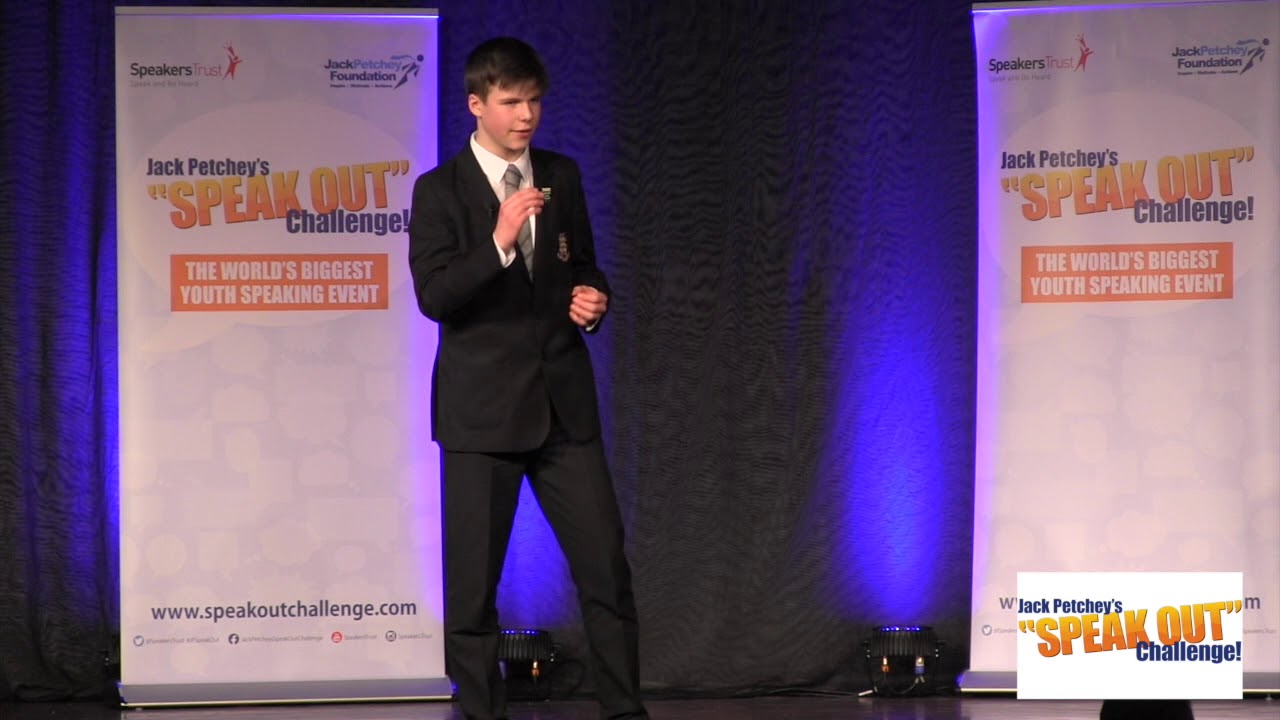 Calum Thorne, Winner, Jack Petchey&rsquo;s &ldquo;Speak Out&rdquo; Challenge! Merton Regional Final 2017-18