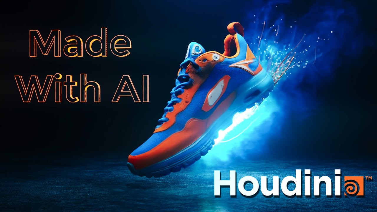 How to Create Stunning 3D Shoe VFX with AI and Houdini 3D for Product Clients