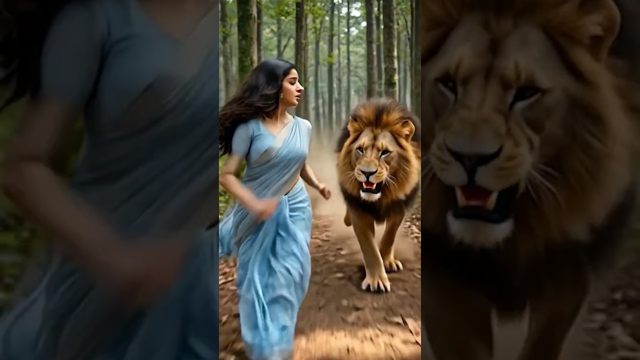 Woman Trapped in Cave Saved by Brave Dog & Parrot 🐶🦜🦁 | Emotional Jungle Rescue Story #telugushorts