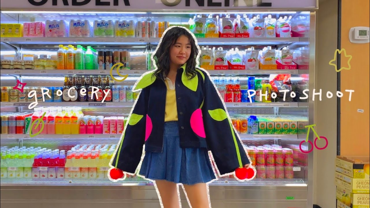 photoshoot vlog 🍒 ft. cherry jacket & cute photo ideas