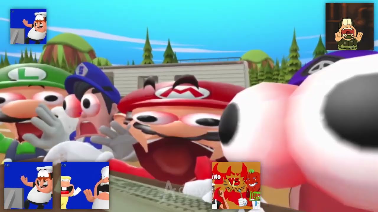 Pizza Tower Screaming but in different versions - Sparta Shimmer Remix.