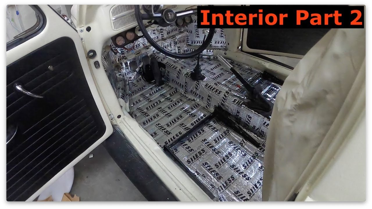 1961 VW Beetle (65 Pan) - 1961 VW Beetle (65 Pan) - Interior Part 2 - Headliner and Insulation - 131