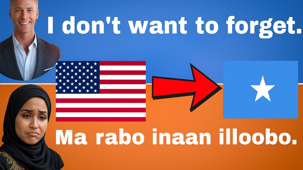 English - Somali | Learn 100 Daily 'I Want' & 'I Don’t Want' Sentences in Minutes