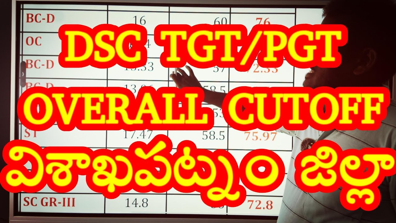 APDSC TGT CUTOFF PGT CUTOFF DISTRICT WISE DSC CUT OFF PGT CUTOFF DISTRICT WISE DSC TGT CUT OFF IN VI
