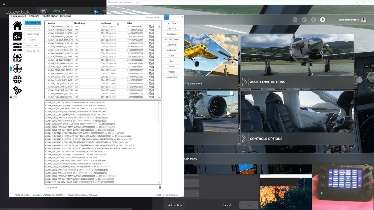 MSFS 2020 Spad Next - Find the intended LVAR